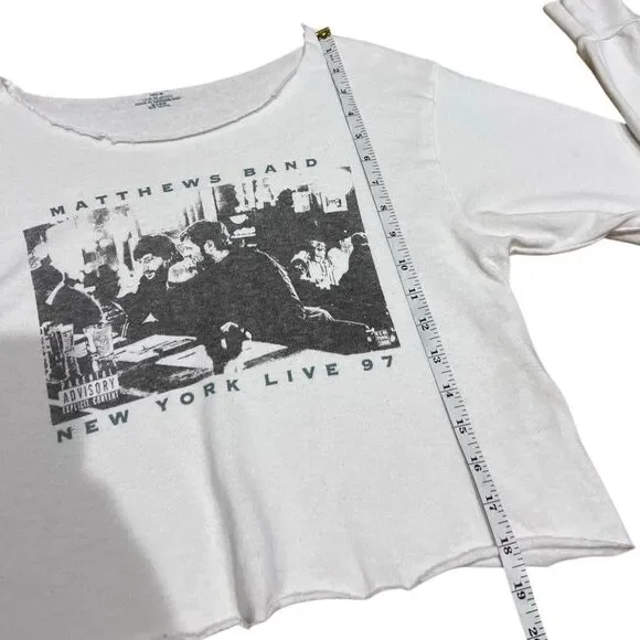 John Galt New York Live 97 Long Sleeve crop T-Shirt Size medium - Picture 11 of 12